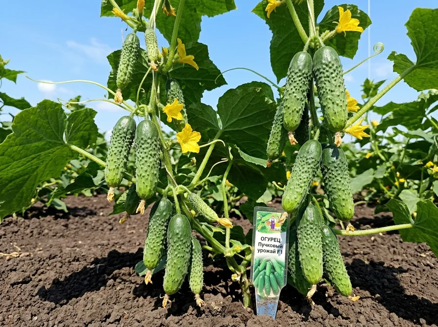 Cucumis sativus L. 'Puchkovyy urozhay F1' — фото