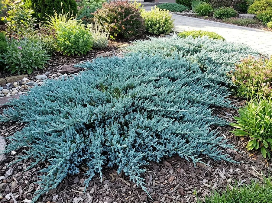 Juniperus horizontalis 'Blue Chip' — фото