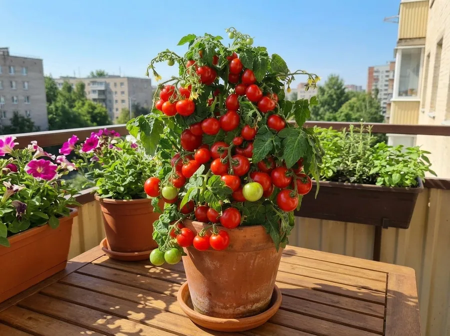 Solanum lycopersicum 'Balkonnoe chudo' — фото